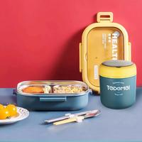 Gambar SET TEDEMEI LUNCH BOX SOUP BENTO KOTAK BEKAL MAKAN ALA KOREA ANAK - Biru dari katiefungstuff undefined 1 Tokopedia