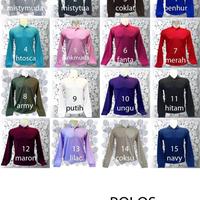Gambar Kaos Kerah Polo Shirt Sablon DTF Bisa Custom Sendiri - S, polos dari Gudang Tshert undefined 2 Tokopedia