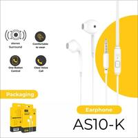 Gambar EARPHONE REXIONE AS10-K ULTRA BOUNCY BASS SEMI IN - WHITE dari bengkelkomputerptk undefined 2 Tokopedia