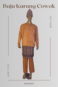 Gambar Tino Songket - Baju Kurung Cowok Rumpak Dan Tanjak - Merah, XXXXXL dari Tino Songket undefined 5 Tokopedia