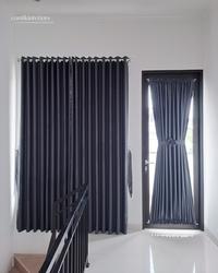 Gambar Gorden Custom Ukuran Model tinggi 250 cm Lebar Kostum Blackout 90 Persen Motif Polos - EXCT 06B-10B, SMOKERING dari cantikinteriors gorden undefined 4 Tokopedia