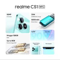 Gambar hp realme c51 4/64- REALME C 51 4/64 garansi resmi Indonesia - Hijau dari Gadget Gala×y undefined 3 Tokopedia