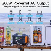Gambar 220V 200W Power Station 40800 mAh Portable Solar Generator Silent Genset with AC outlet for Camping Emergency Power dari golekshop undefined 2 Tokopedia