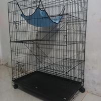 Gambar kandang kucing tingkat 3 uk 75x45x105 dari abbafha undefined 3 Tokopedia