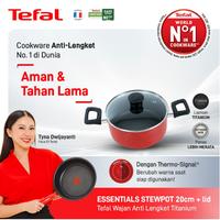 Gambar Tefal Essentials Stewpot 20cm + Lid TERMURAH Panci anti lengket dari Gracias Bravo undefined 1 Tokopedia