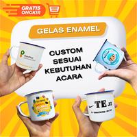 Gambar Gelas Cangkir Kaleng Enamel Souvenir Gelas Enamel Custom Desain Sample - Putih, Tanpa Kemasan dari Tokoteknologi undefined 1 Tokopedia