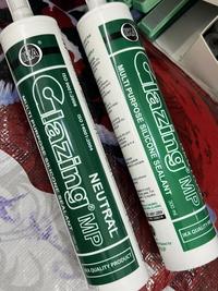 Gambar Glazing MP Green (Black 300 ml Neutral) Silicone Sealant Silikon Silen GLAZING IKA Hijau Lem Kaca & Aluminium Non-Asam Paintable Kualitas WACKER GP-N Kemasan Tabung - Netral Hitam dari INGCO Tools by GUNKA undefined 2 Tokopedia