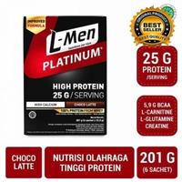 Gambar DISKON!!! PROMO L-MEN LMEN L MEN PLATINUM WHEY PROTEIN POWDER ORIGINAL BEST SELLER MELIPUTRII1321 - CHOCO LATTE, 6 SERVINGS dari Zona Whey Protein undefined 3 Tokopedia