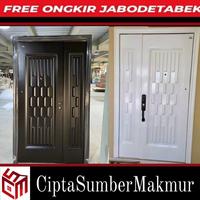 Gambar PINTU BAJA UTAMA MOTHER AND SON GG DOORS TYPE LUXURY 120.06(120x220cm) - BLACK, BUKA KANAN dari CiptaSumberMakmur undefined 1 Tokopedia