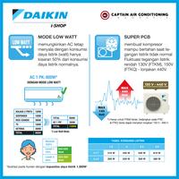 Gambar DAIKIN AC Split FTKQ-20 / FTKQ20 3/4 PK FLASH Inverter - + PASANG 5M JKT dari Captain Air Conditioning undefined 3 Tokopedia
