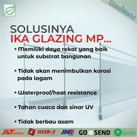 Gambar Glazing MP Green (Black 300 ml Neutral) Silicone Sealant Silikon Silen GLAZING IKA Hijau Lem Kaca & Aluminium Non-Asam Paintable Kualitas WACKER GP-N Kemasan Tabung - Netral Hitam dari INGCO Tools by GUNKA undefined 5 Tokopedia