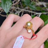 Gambar cincin emas 22 karat 91.6 mutiara laut asli lombok kenarian - gold, 6 dari kilaumutiaralombok undefined 2 Tokopedia