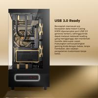 Gambar Casing PC Digital Alliance DA N30X M-ATX ITX Middle Tower 3 fan free Case Komputer Gaming Kaca Tempered Glass Metal Black - Putih dari Makassar xtream computer undefined 2 Tokopedia