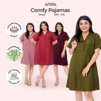 Gambar Nyonya Piyama Poly Bamboo Set Piyama Dress / Daster -  Comfy Vol 2 - Rosedust, S/M dari NyonyaPiyama undefined 1 Tokopedia