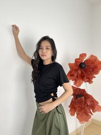 Gambar JESSY Baju Atasan Wanita - Crop Top Basic Lingkar Samping - Kaos Rib Polos - Knit Top Tali Serut - Atasan Casual Wanita - Atasan Crop Rajut Serut Samping - Maroon, All Size dari Lolabae Official Shop undefined 1 Tokopedia