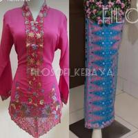 Gambar Fk-Setela kebaya encim rok tumpal//set encim adat betawi/kebaya - Set hitam, M dari TA MIRA ALLSHOP undefined 5 Tokopedia