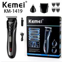 Gambar Kemei KM-1419 Alat Cukur 3in1 Rambut, Kumis Jenggot, dan Bulu Hidung. Hair Clipper Rechargeable. dari TK-Taufiq undefined 2 Tokopedia