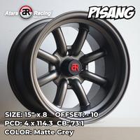 Gambar Atara Racing Pisang 15x8 4x114.3 Matt Grey (1 set 4 pcs velg) - mt grey dari R4 Garage undefined 1 Tokopedia