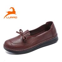Gambar LURAD Sepatu Wanita Pantofel Kulit Asli Sekolah Kerja Slip On Stylist YJ1001 - Merah, 38 dari LURAD.ID undefined 2 Tokopedia