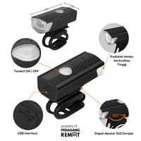 Gambar Lampu Depan Sepeda LED Tahan Air - Lampu Aksesoris Sepeda Tahan Air - Lampu Sepeda dari Pedagang Remote_NEW undefined 4 Tokopedia