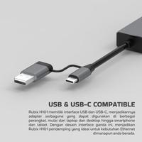 Gambar USB HUB Digital Alliance Ethernet Adaptor Gigabit LAN Type A+C to RJ45 dari Top Tech Comp undefined 2 Tokopedia