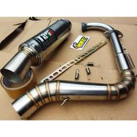 Gambar Knalpot TZM CORONG stainless leheran sunmory atas nungging inlet 50 untuk aerox nmax vario mio beat speacy mio lezy - Aerox old, full set dari speedstore007 undefined 3 Tokopedia