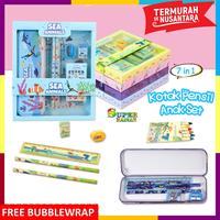 Gambar Paket Alat Tulis Anak Set Perlengkapan Peralatan Sekolah Anak Tk Paud Sd Perempuan Laki Laki Cewek Cowok Lucu Lengkap - 7IN1 CEWEK dari supermainan undefined 4 Tokopedia