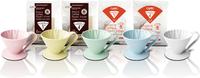 Gambar CAFEC V60 Flower dripper CFD-1 ceramic warna kelopak bunga 1-2cups - Putih dari EMPATA ANGKASA undefined 4 Tokopedia