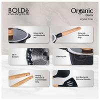 Gambar BOLDE - ORGANIC BLACK CRYSTAL SERIES COOKWARES 8 PCS SET dari SANKYO KEBAYORAN undefined 2 Tokopedia