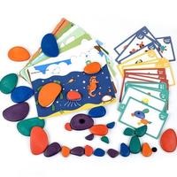 Gambar Terlaris Crazy Stone Rainbow Pebbles Puzzle Toys Stone Stacking Toy Game Jigsaw dari Loveley Store undefined 2 Tokopedia