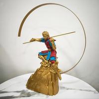 Gambar Pajangan sun wukong Patung dewa Pelindung kera sakti Gold Monkey king dari moridaki collection undefined 4 Tokopedia