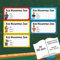 Gambar Stiker nama label mata pelajaran buku sekolah sticker custom mapel part 4 - lotso dari jingle belle store undefined 4 Tokopedia