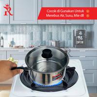 Gambar Panci Stainless 18 cm tutup kaca NAGAKO |Panci susu dari Rajawali Perabot undefined 2 Tokopedia