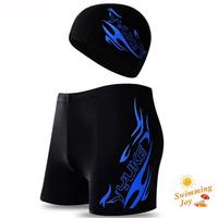 Gambar Celana Renang Pria Dewasa (Termasuk Topi) Men Swimming Trunks Laki Set - Blue, 4XL dari Ruang Bahagia Mart undefined 1 Tokopedia