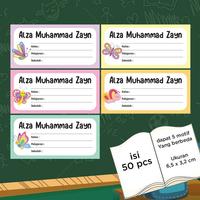 Gambar Stiker nama label mata pelajaran buku sekolah sticker custom mapel part 4 - lotso dari jingle belle store undefined 2 Tokopedia