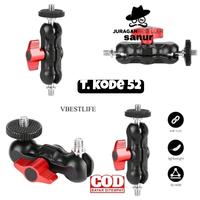 Gambar Andoer Ball Head kamera  magic arm mount adaper 1/4 inch dari Juragan sanur undefined 1 Tokopedia