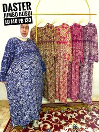 Gambar DASTER BATIK JUMBO LD 130 -140 KANCING BUSUI  UTK IBU MENYUSUI MURAH LONGDRESS LENGAN PANJANG LD 130 CM. - A dari jemmsolshop undefined 2 Tokopedia
