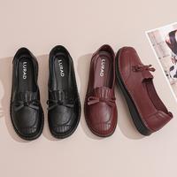 Gambar LURAD Sepatu Wanita Pantofel Kulit Asli Sekolah Kerja Slip On Stylist YJ1001 - Merah, 38 dari LURAD.ID undefined 3 Tokopedia