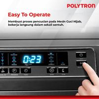 Gambar POLYTRON Mesin Cuci 1 Tabung Top Loading 9 Kg Zeromatic Laguna Series Hijab PAW-9028Y/W dari Gudang Royal_NEW undefined 4 Tokopedia