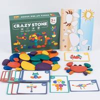 Gambar Terlaris Crazy Stone Rainbow Pebbles Puzzle Toys Stone Stacking Toy Game Jigsaw dari Loveley Store undefined 1 Tokopedia