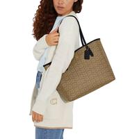 Gambar Tas Wanita Branded CO City Tote Bag In Micro Signature Canvas - Khaki Black dari Luxe N Co Branded Original undefined 3 Tokopedia