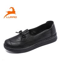 Gambar LURAD Sepatu Wanita Pantofel Kulit Asli Sekolah Kerja Slip On Stylist YJ1001 - Merah, 38 dari LURAD.ID undefined 1 Tokopedia
