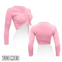 Gambar Sixpack Pakaian Olahraga Wanita Crop M49 - Merah, S dari Kindness888 undefined 4 Tokopedia
