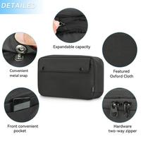 Gambar Tas Aksesoris Hp Gadget Travel Bag Organizer Kabel Data Charger Sneve - BLACK dari ahelamasustore undefined 4 Tokopedia