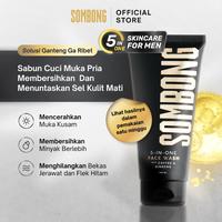 Gambar SOMBONG 5-in-1 Face Wash with Coffee & Ginseng Sabun Pembersih Wajah Pria 100 ml dari Beauthy Soop undefined 1 Tokopedia