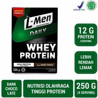 Gambar Ready L-Men Daily Whey Protein Dark Chocolate 250 gr Susu Suplemen Fitness dari Nunik Waras Shop undefined 1 Tokopedia