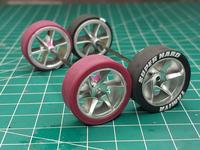 Gambar Bubut Ban - tamiya STBup TOB STB balance presisi original superhard dan maroon Silang - 5spoke blckplt dari IO Workshop Mini4wd undefined 2 Tokopedia