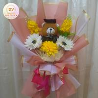 Gambar BUCKET BUNGA (Bunga Pita Satin) - Boneka Besar dari DAJAVA undefined 2 Tokopedia