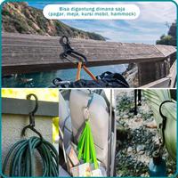 Gambar ELFS ACTIVE CARABINER CLIP WITH 360 ROTATING S HOOK OUTDOOR GEAR dari TOKO AISYAH5758 undefined 2 Tokopedia