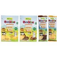 Gambar MILNA Cookies Sandwich Biskuit Mpasi Bayi Biskuit Milna 1 tahun Rasa Coklat dan Keju Perbox dan Sachet 288gr - box coklat dari ryannnstore undefined 1 Tokopedia
